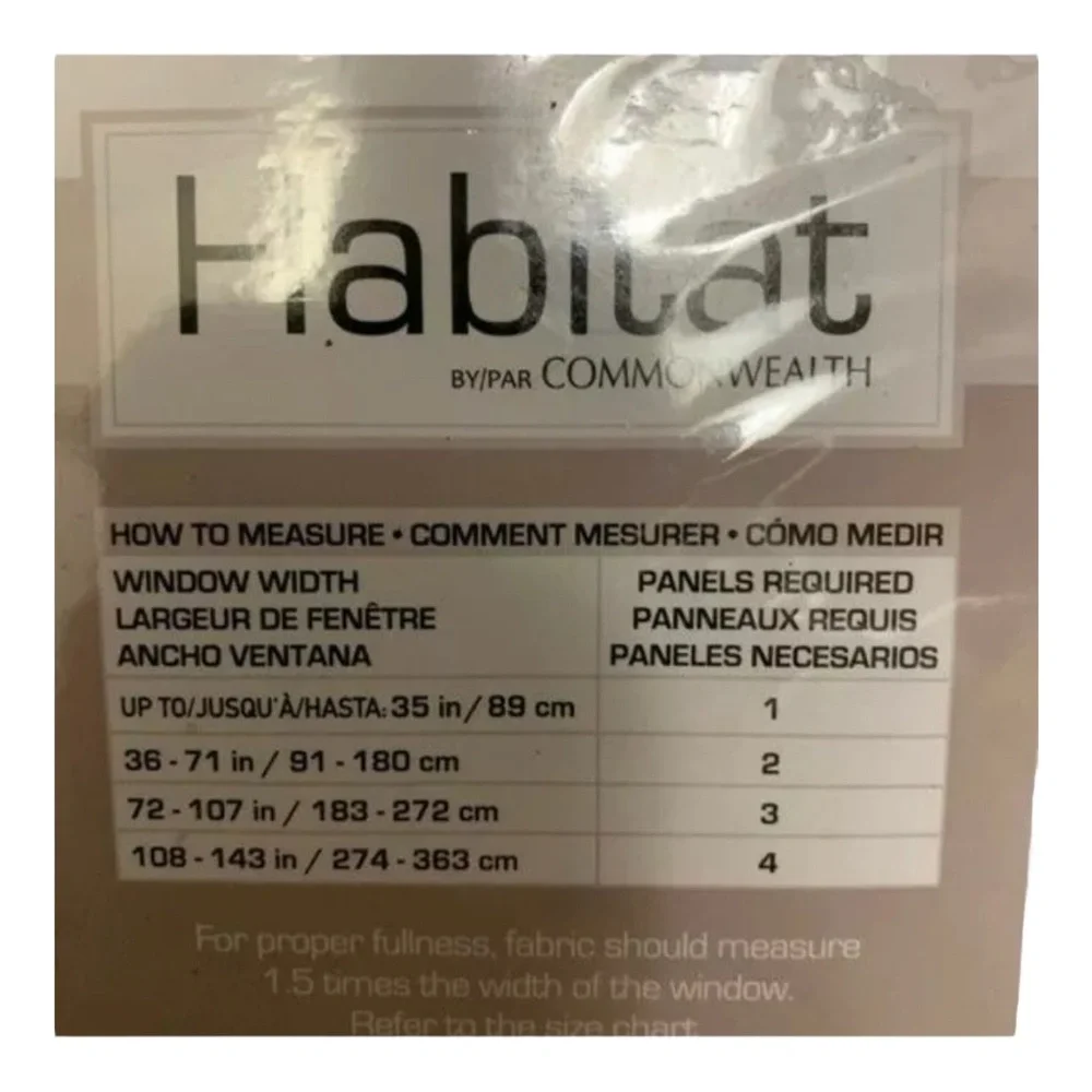 Habitat‎ One Grommet Panel 52x72